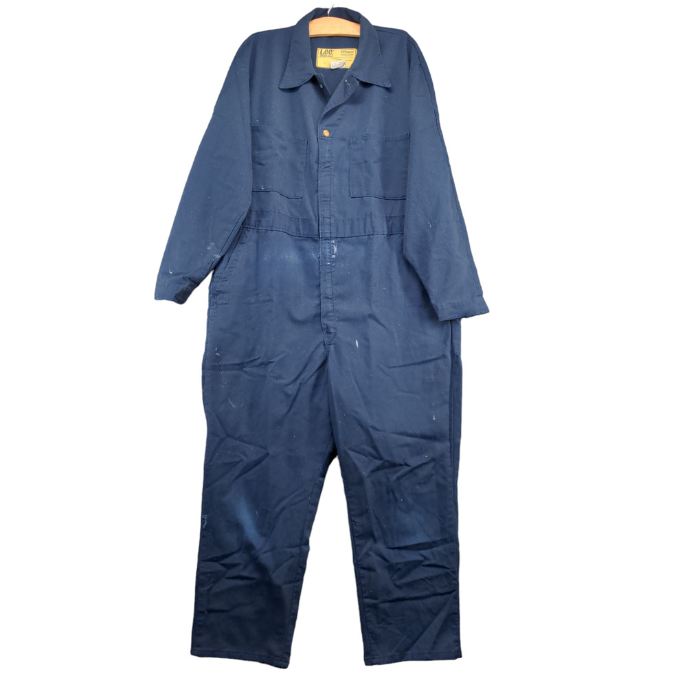 Lee Men's Union Alls Coveralls Blue Size 48 Vintage Costume Michael Myers